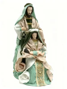 Christmas Scene of the Birth of Jesus Family Icon Stable Religious Festival Decoration