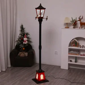Christmas Snow Lamppost Musical Lantern Festive Decorations for Christmas Season