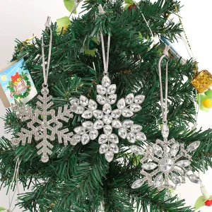 Christmas Snowflake Ornaments Tree Pendants Window Ceiling Decorations Festive Atmosphere China Model