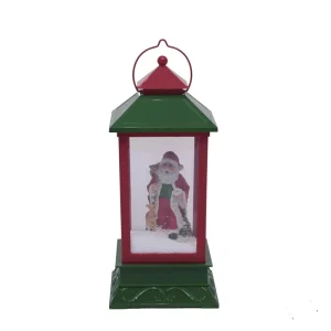 Christmas Snowing Led Lantern Hanging Decoration Portable Lamp for Gift