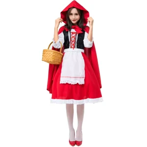 Christmas Stage Performance Costumes Dancer Christmas Suit Red Riding Hood Halloween
