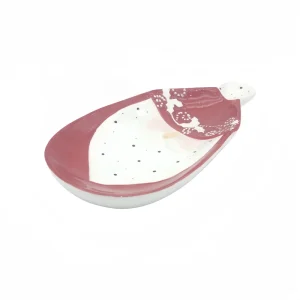 Christmas Tableware Heavy Dolomite Ceramic Plate Santa Claus and Snowman Shape for Xmas Holiday Suppers