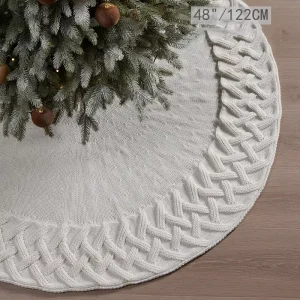 Christmas Tree Decorations Farmhouse Christmas Decor Xmas Holiday Home Party Decorations Tree Skirt Xmas