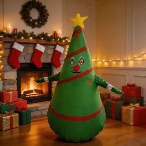 Christmas Tree Inflatable Costume Cartoon Fancy Dress for Party Stage Performance & Cosplay