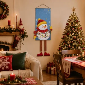 Christmas Wall Custom Vinyl Vertical Advertising Banner Hanging Printing Flag Banner