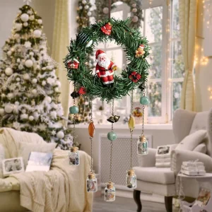 Christmas Wall Decorations Creative Interior Home Garnish & Wreath for Living Roor Hanging Decor