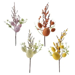 Christmas and Easter Party Decorations Floral Picks with Easter Eggs Berries Stems for Festive Arrangements