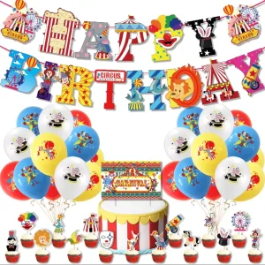 Circus Animal themed Party Banner Decoration Set