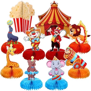 Circus Carnival Theme Party Honeycomb Centerpieces Table Decoration Party Supplies