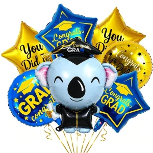 Class of Congrats Grad Foil Balloons Set for Congrats Graduation Ceremony Evening Atmosphere Party Decorations