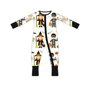 Classic Black Ribbed Cuffs Crew Neck Baby Girl Romper Bamboo Supplier Clothing