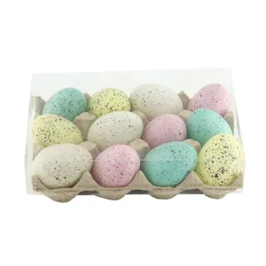 Classic Easter Egg Shapes DIY Plastic Hanging Ornaments for Party Decorations During Easter