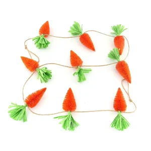 Classic Festival Rabbit Party Props Easter Garden Carrot Long String Decorations Man made Jute Decoration Indoor Wall Ornament
