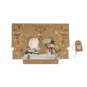 Clear Window Foldable Kraft Paper Christmas Gift Box for Present Packaging