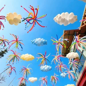 Cloud Firework Latex Balloons Party Scene Arrangement for Wedding Birthday Opening Event Bulk Balloon Decor Supplies