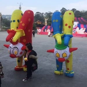 Club Party Decoration Ideas Giant Inflatable Handstand Clown Funny Mascot Costume with Built-In Fan (4-6ft)