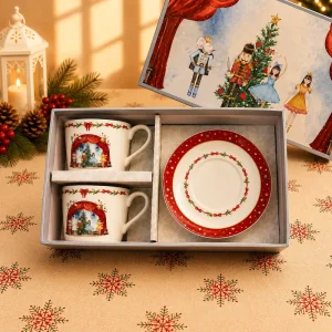 Coffee Mug Nutcracker Tea Coffee Ceramic Mug With Plate Set