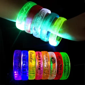 Color Change LED Wristband Adjustable Flashing Bracelet Diwali Graduation Occasions LED Light