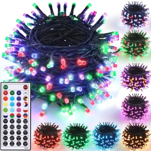 Color Changing 100 Led Rgb String Lights Fairy Twinkle Lights For Christmas Decorations