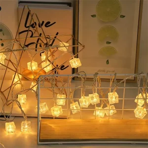 Color Holiday Light Decor Park Star Lamp Crystal Outdoor LED String Light