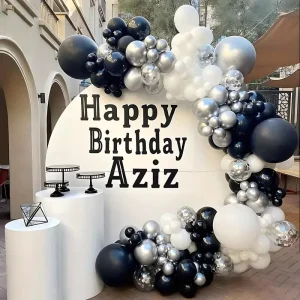 Color Latex Wedding Customized Decoration Party Standard Round Bubble Birthday Balloon Set