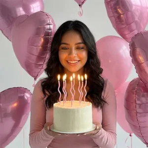 Colorful Birthday Candles for Birthday Parties and Baking Decorations