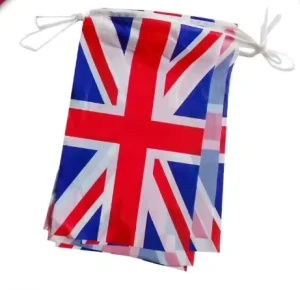 Colorful Burgee Flags Carnival Polyester Decoration Festival String Rectangular Pennant Bunting Flag