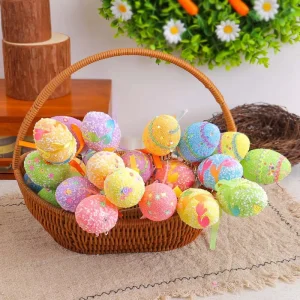 Colorful Cartoon Easter Egg Patterned Foam Party Decoration