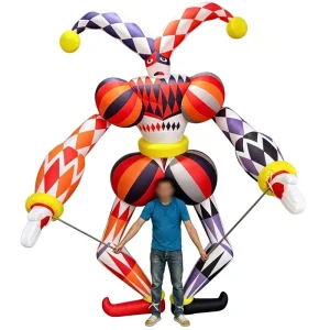 Colorful Clown Carnival Parade Inflatable Balloon Durable Party Decor for Atmosphere Enhancement and Promotional Display