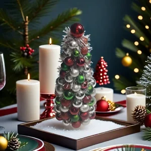 Colorful Cone Shaped Christmas Trees and Party Decorations for New Year Halloween and Valentine’s Day