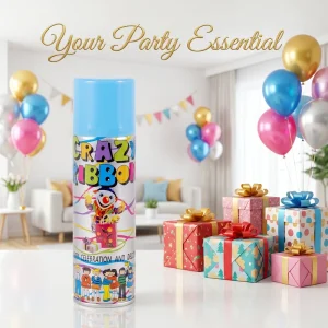 Colorful Crazy Ribbon Spray 150ml 75g Party Streamer Aerosol Spray for Birthday Wedding Festival Holiday Party Decoration