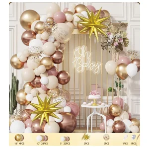 Colorful Exploding Star Latex Balloon Party Set for Wedding New Year Mother’s Day Valentine’s Party Decorative Supplies