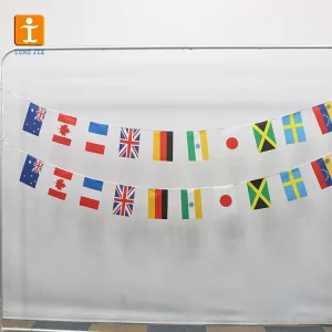 Colorful Festival Bunting Flags String Banner Reusable Triangle Pennant Garland For Party Wedding Outdoor Decoration