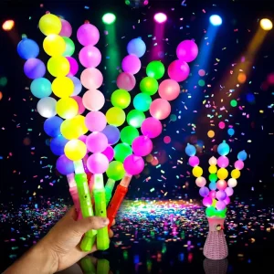 Colorful LED Light Sticks Christmas Birthday Wedding Party Supplies Flashing Plastic Sugar Gourd for Luminous Events