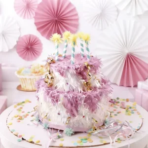 Colorful Paper Disposable Cake Shaped Pinata Children’s Birthday Party Decoration Multiplayer Game Props Supplies