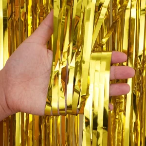 Colorful Party Decorations Disposable Holiday Decoration PET Tinsel Curtain Party Supplies Rain Curtain