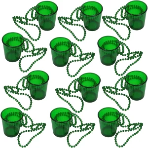 Colorful Party Shot Glasses Beaded Necklace Transparent Plastic Valentine’s Day Diwali Party Favor