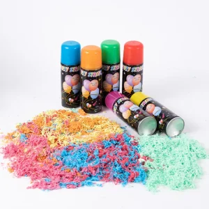 Colorful Party String Spray 150ml Aerosol Silly String Can Non Toxic Streamer Spray for Birthday New Year Wedding Party Supplies