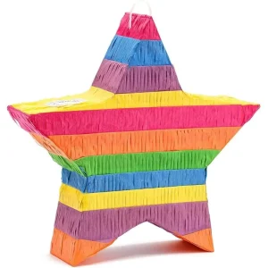 Colorful Star Pinata for Child Party Decorations for Graduation Thanksgiving Valentine’s Day Father’s Day