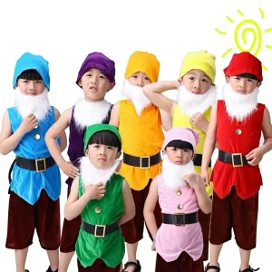 Comfort Luxury Seven Dwarfs and Snow White Halloween Movie Cosplay Party Costume