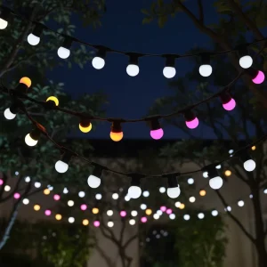 Commercial Grade Waterproof Festoon Lighting IP65 Belt Light Flat Cable E27 Garlands Christmas Patio Garden Yard Decoration