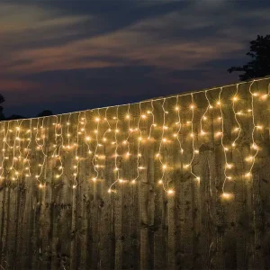 Commercial Outdoor IP44 Clear PVC Wire Glue Filled Warm White Flashing 8 Modes 220V Mains Powered Dimmable Remote Control Lights
