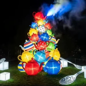 Commercial Xmas Decoration Lights Outdoor 3D LED Large Christmas Motif Street Lights for City