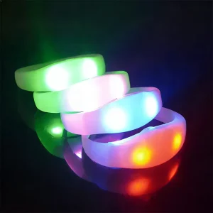 Concert Evening Party Supplies Luminous Glow Bracelet Sound Activated LED Wristband Bracelets
