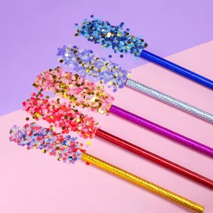 Confetti Shooters Handheld Fireworks Party Poppers Confetti Cannon for Bachelor Party Wedding Decoration