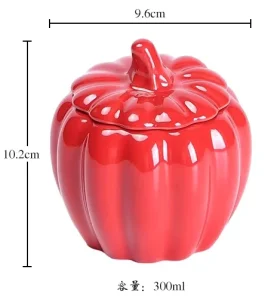 Coral Design Ceramic Pumpkin Candlestick Holder Jars Lid White & Orange Halloween Holiday Home Decoration Soy Wax Pillar