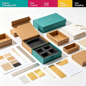Corrugated Foldable Gift Box with Printing Handle Fully Customized Luxury Holiday Packaging Box
