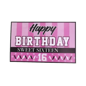 Corrugated Plastic Board Yard Sign Happy Birthday with h Stake Custom Flute pp Outside Corrug Letter Decoration for Front Lawn