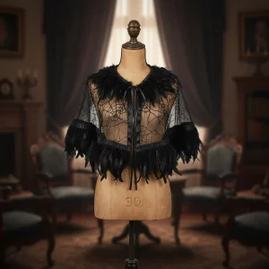 Costume Props Mardi Gras Party Feather Shawl Costume Accessories Cloak Halloween Cosplay Unisex Luxury Fashion Hand sewn Soft