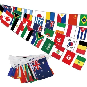 Countries String Flag Bunting Banners for Bars Sports Clubs Celebrations